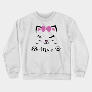 Meow Cat Crewneck Sweatshirt